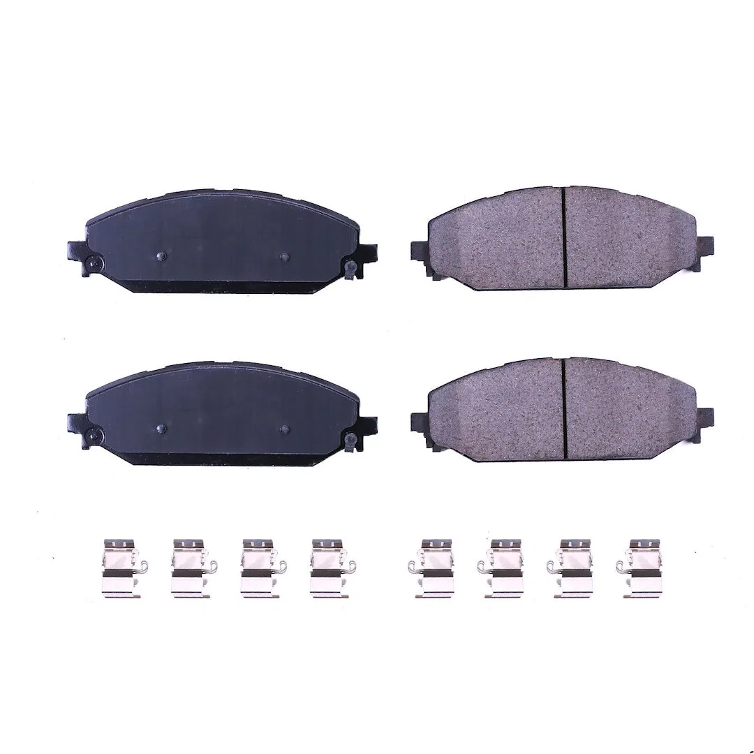17-2179 – POWERSTOP Brake Pad, FMSI Number D2179 Ceramic Brake Pads Set Of 4 With Premium Stainless Steel Hardware